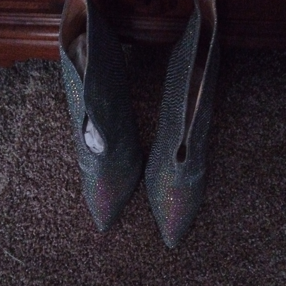 Elegant Glitter Ankle Boots